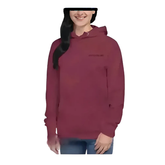 Herren- und Damen-Hoodie mit Kapuze in verschiedenen Größen, bequemes Baumwollmaterial, BUYATHOME24 Marke, grau oder schwarz.