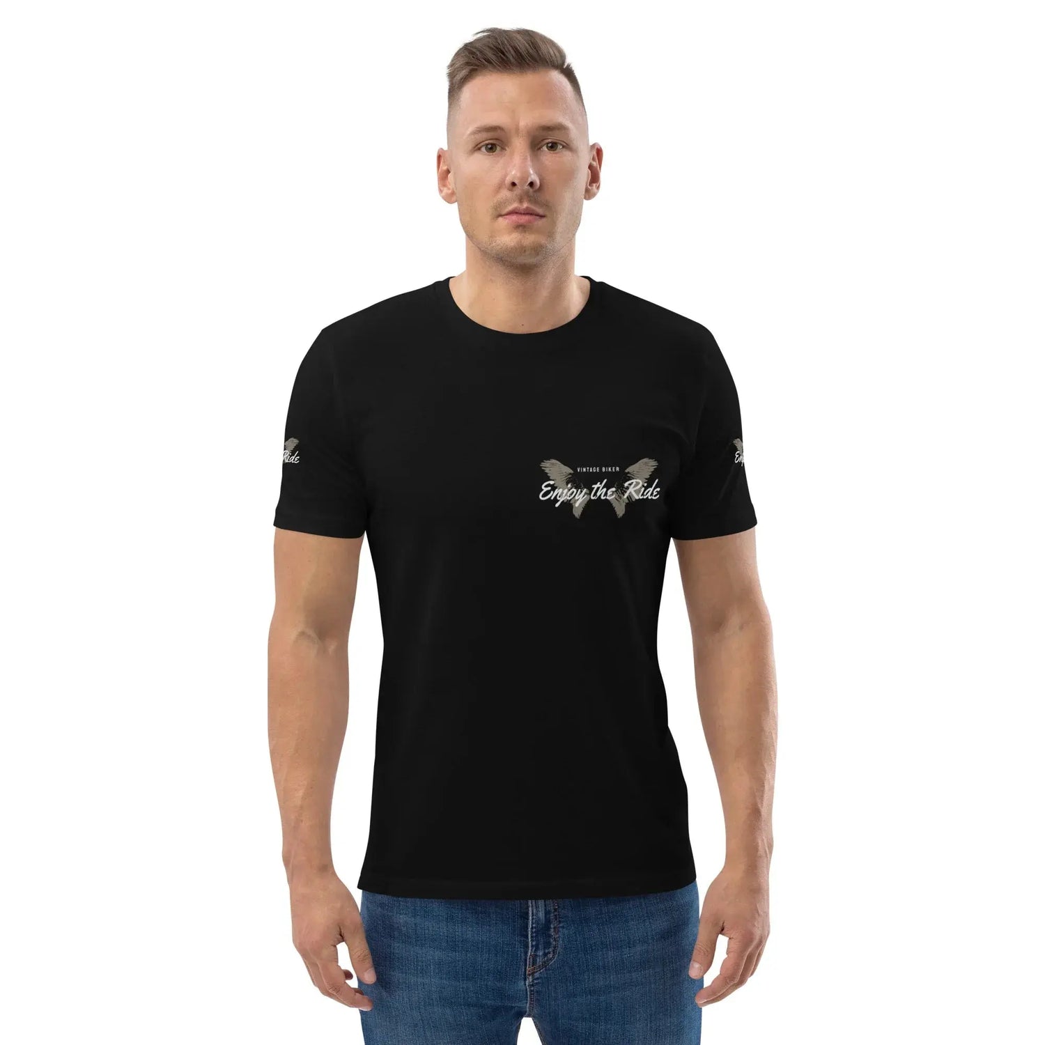 unisex-organic-cotton-t-shirt-black-front-2-699864cc4d15e - BUYATHOME24®