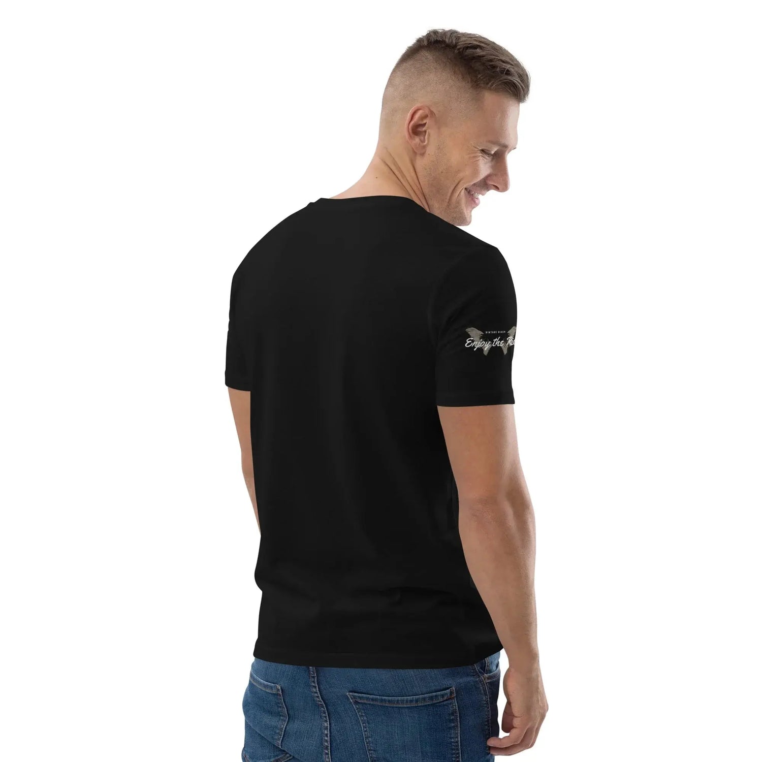 unisex-organic-cotton-t-shirt-black-right-back-699864cc51250 - BUYATHOME24®