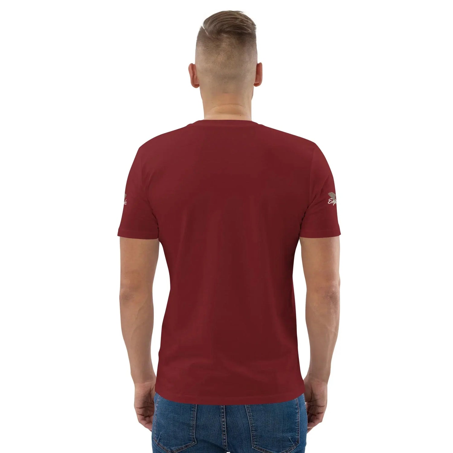 unisex-organic-cotton-t-shirt-burgundy-back-2-699864cc8b176 - BUYATHOME24®