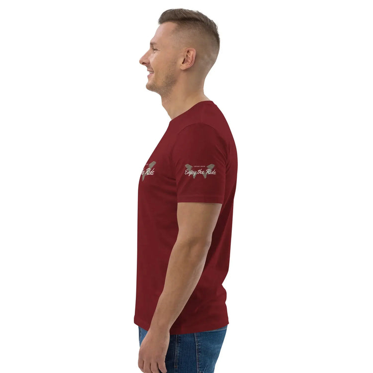 unisex-organic-cotton-t-shirt-burgundy-left-699864cc8f8b8 - BUYATHOME24®