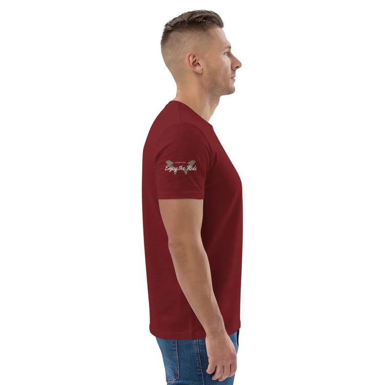 unisex-organic-cotton-t-shirt-burgundy-right-699864cc98e3d - BUYATHOME24®