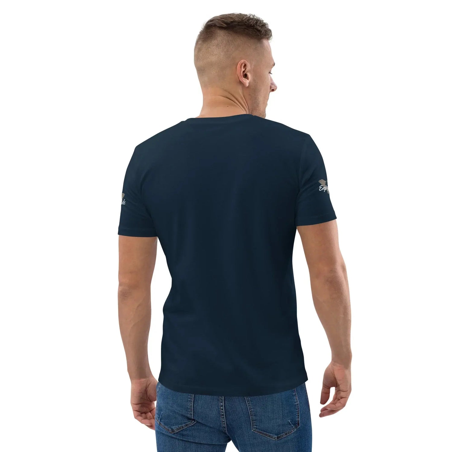 unisex-organic-cotton-t-shirt-french-navy-back-699864cc56d4f - BUYATHOME24®