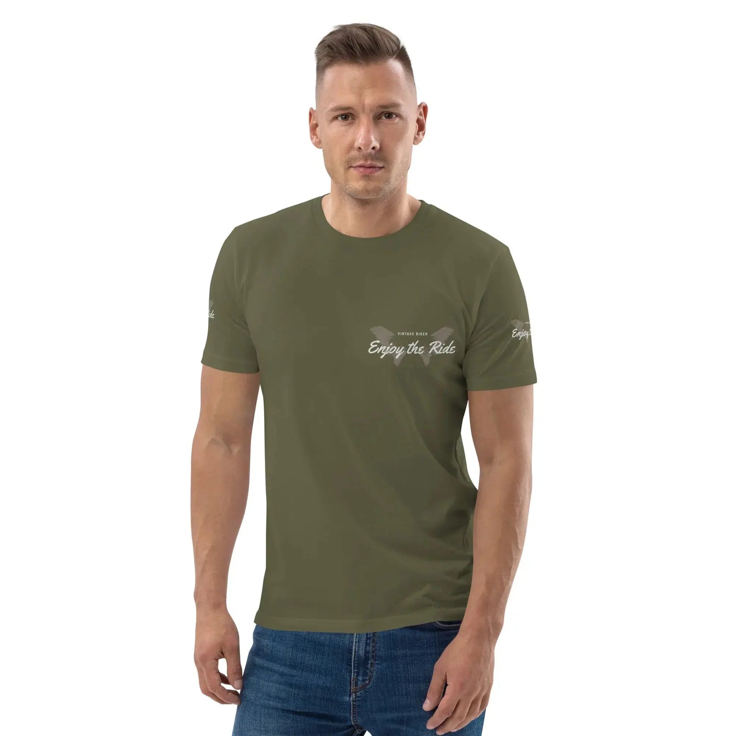 unisex-organic-cotton-t-shirt-khaki-front-699864cd091df - BUYATHOME24®