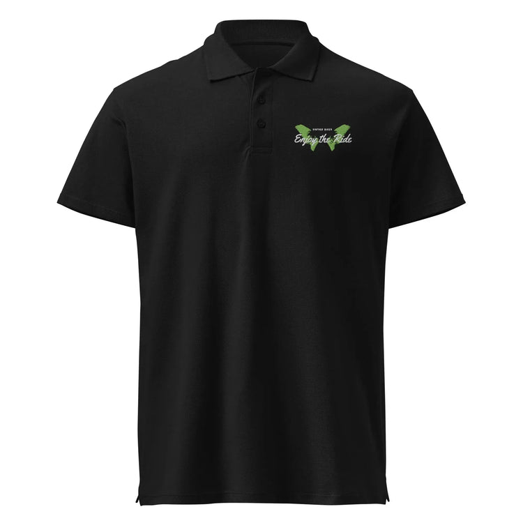Unisex Poloshirt Knopfleiste Gerippter Kragen Freizeitkleidung Bestickt BUYATHOME24®
