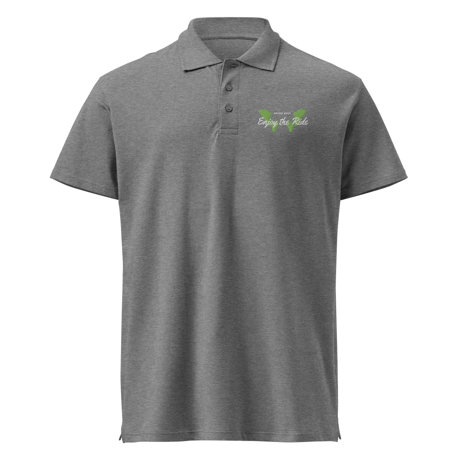 Unisex Poloshirt Knopfleiste Gerippter Kragen Freizeitkleidung Bestickt BUYATHOME24®