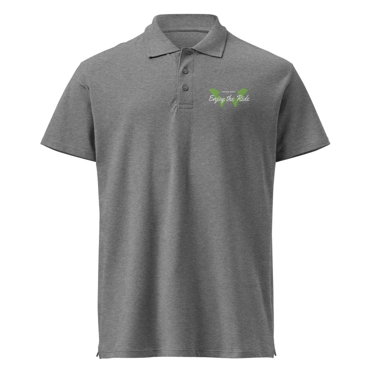 Unisex Poloshirt Knopfleiste Gerippter Kragen Freizeitkleidung Bestickt BUYATHOME24®