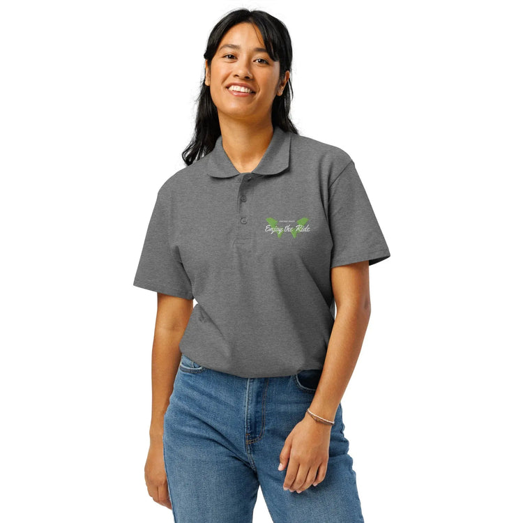 Unisex Poloshirt Knopfleiste Gerippter Kragen Freizeitkleidung Bestickt BUYATHOME24®
