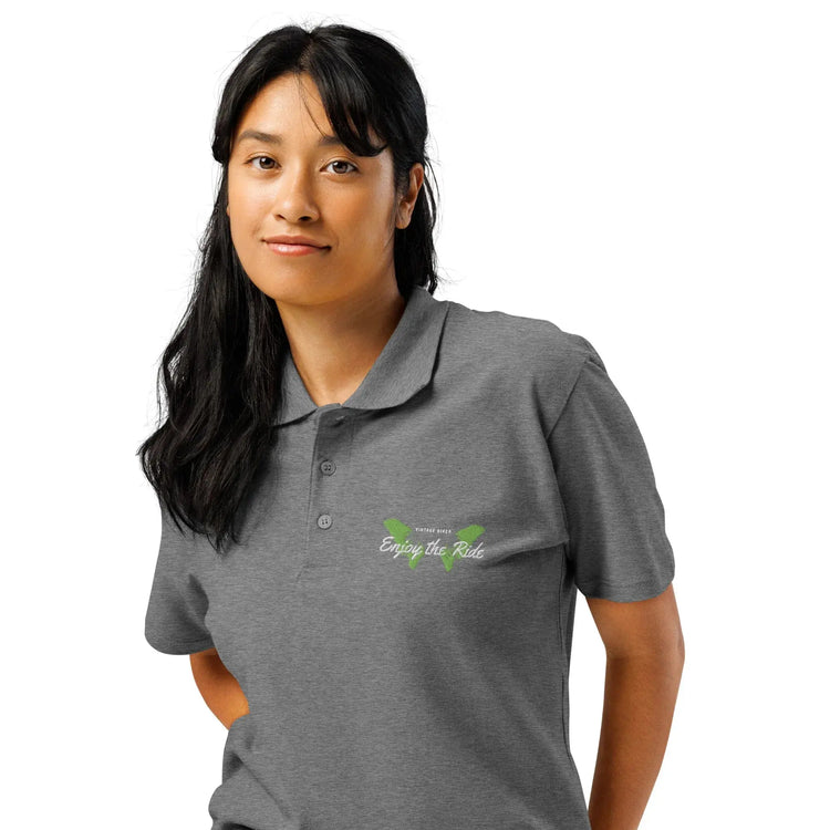 Unisex Poloshirt Knopfleiste Gerippter Kragen Freizeitkleidung Bestickt BUYATHOME24®