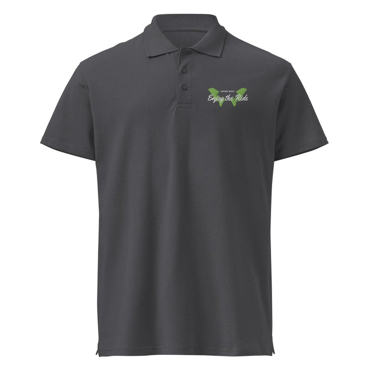 Unisex Poloshirt Knopfleiste Gerippter Kragen Freizeitkleidung Bestickt BUYATHOME24®
