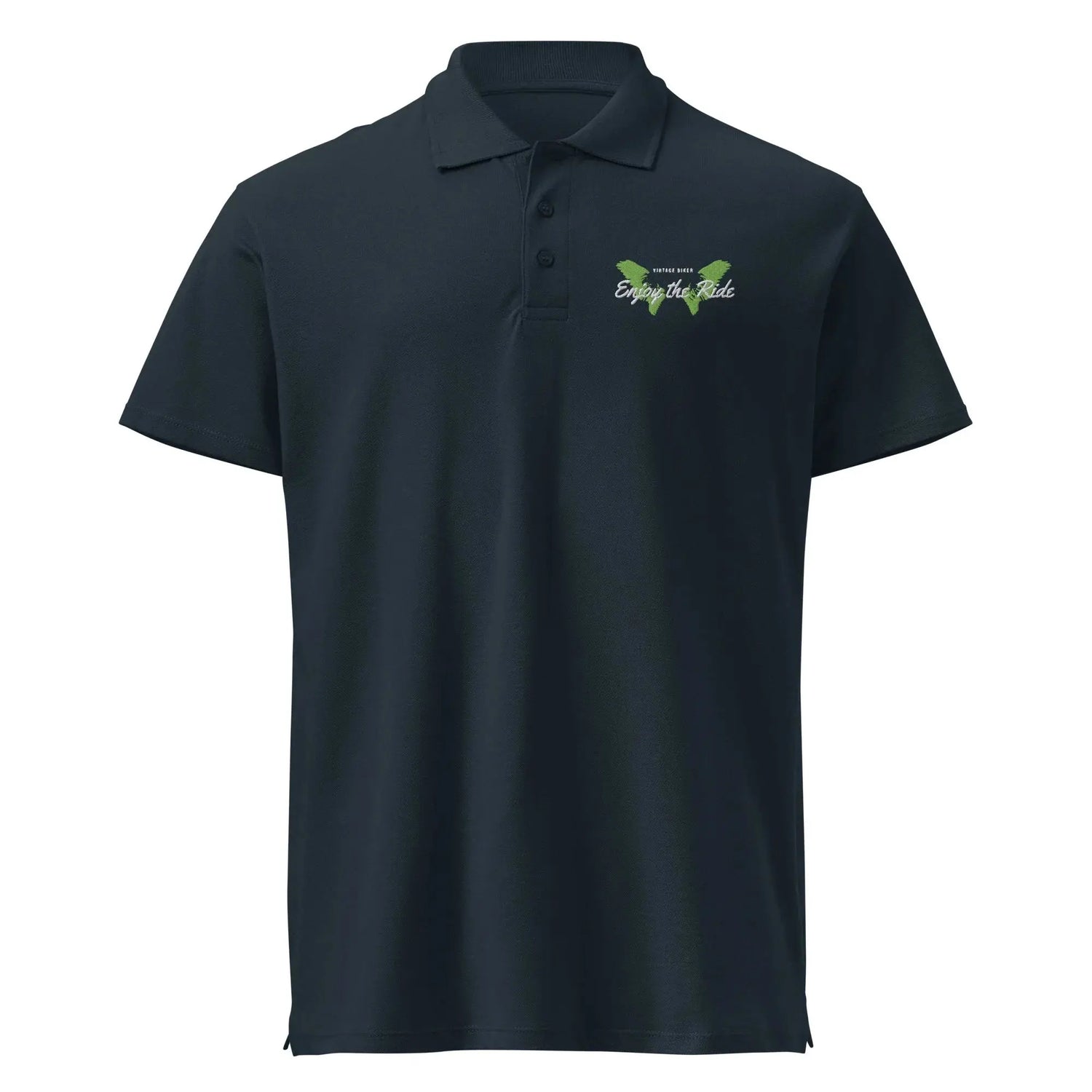 Unisex Poloshirt Knopfleiste Gerippter Kragen Freizeitkleidung Bestickt BUYATHOME24®
