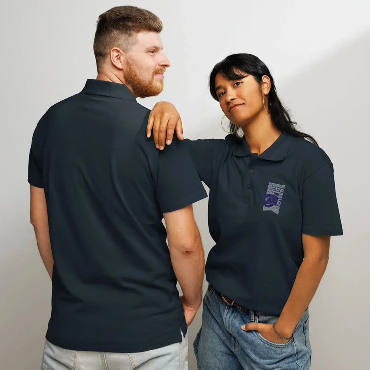 Polyester Poloshirt Klassische Freizeitkleidung Dickes Gewebe Bestickt BUYATHOME24®