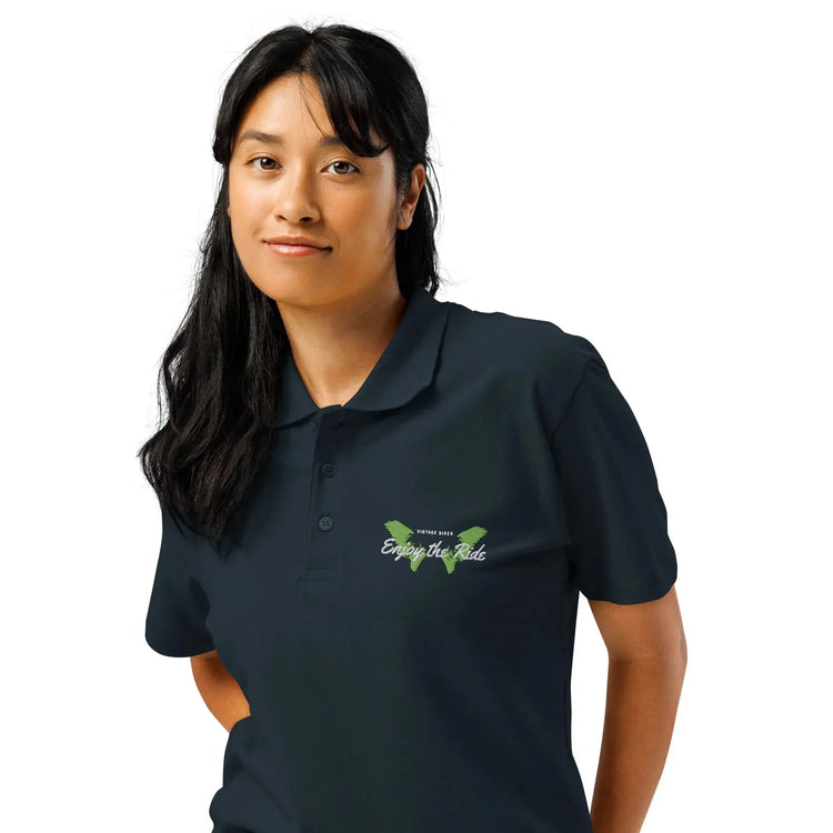 Unisex Poloshirt Knopfleiste Gerippter Kragen Freizeitkleidung Bestickt BUYATHOME24®