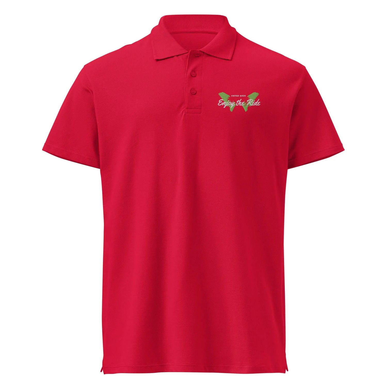 Unisex Poloshirt Knopfleiste Gerippter Kragen Freizeitkleidung Bestickt BUYATHOME24®