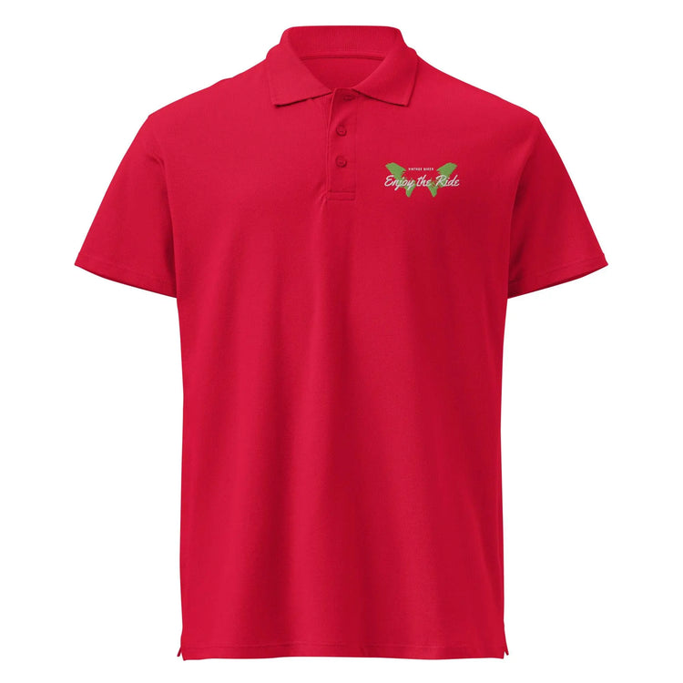 Unisex Poloshirt Knopfleiste Gerippter Kragen Freizeitkleidung Bestickt BUYATHOME24®