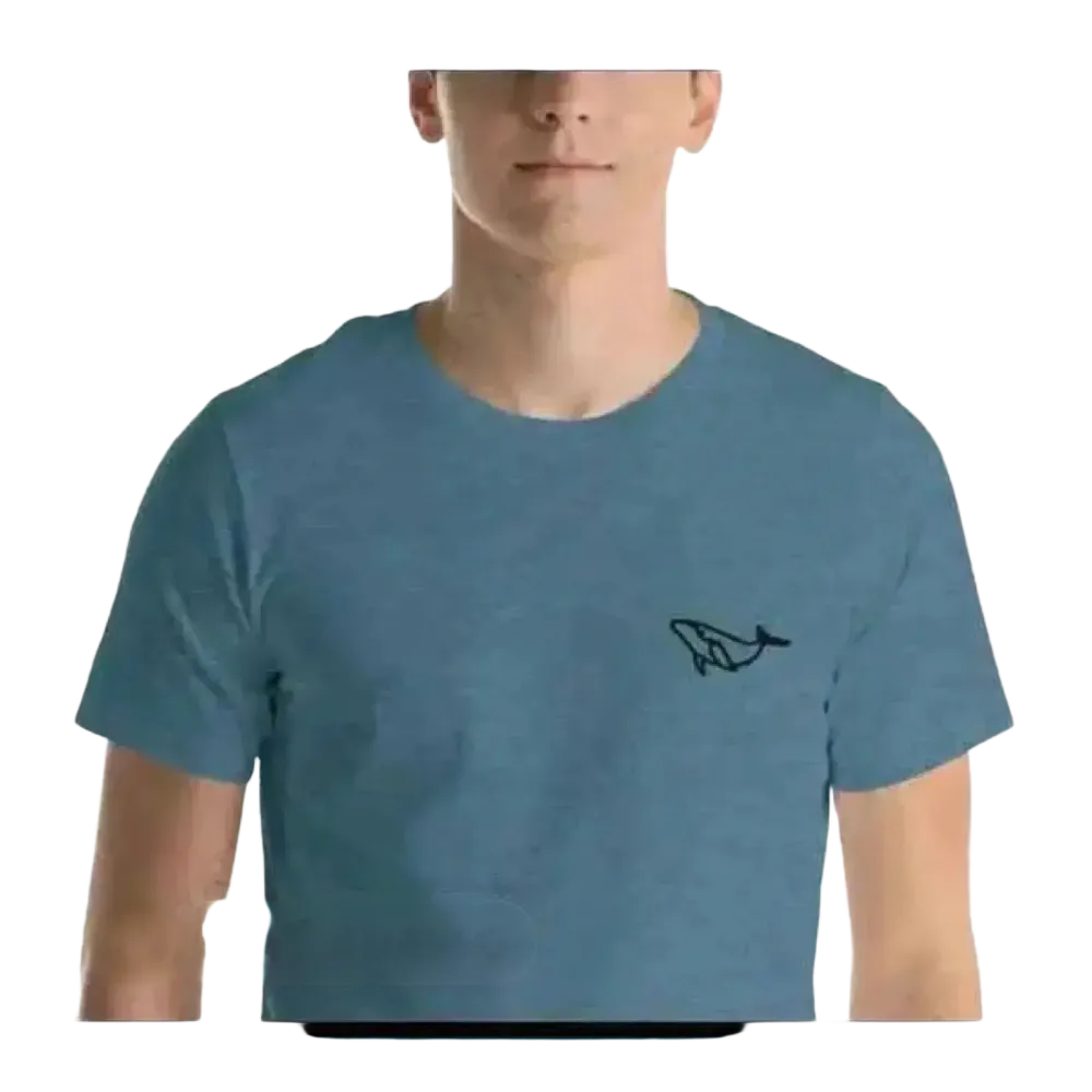 Besticktes Unisex T-Shirt aus Baumwolle in XS bis 5XL, Heather-Farbe, bequemes Rundhalsshirt für jeden Anlass.