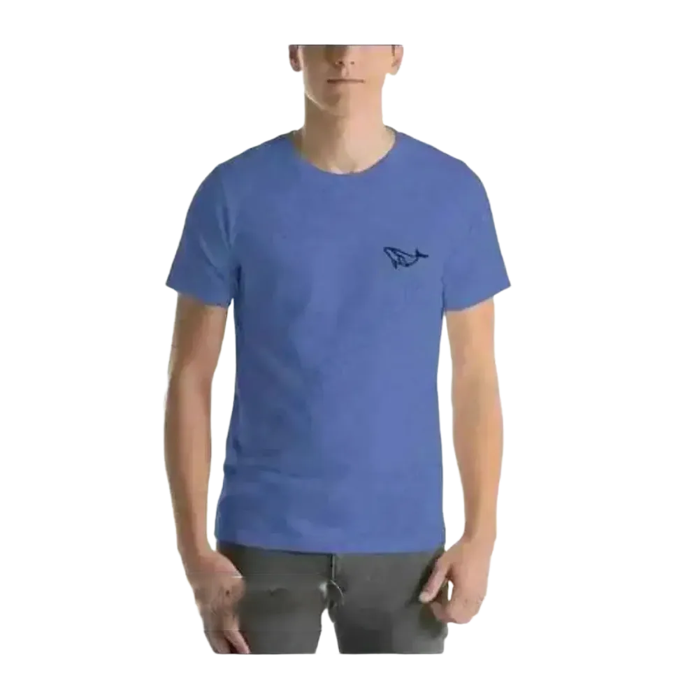Besticktes Unisex T-Shirt aus 100% Baumwolle, in XS bis 5XL, bequemes Herren-Shirt für jeden Anlass, mit stilvollen Stickdetails.