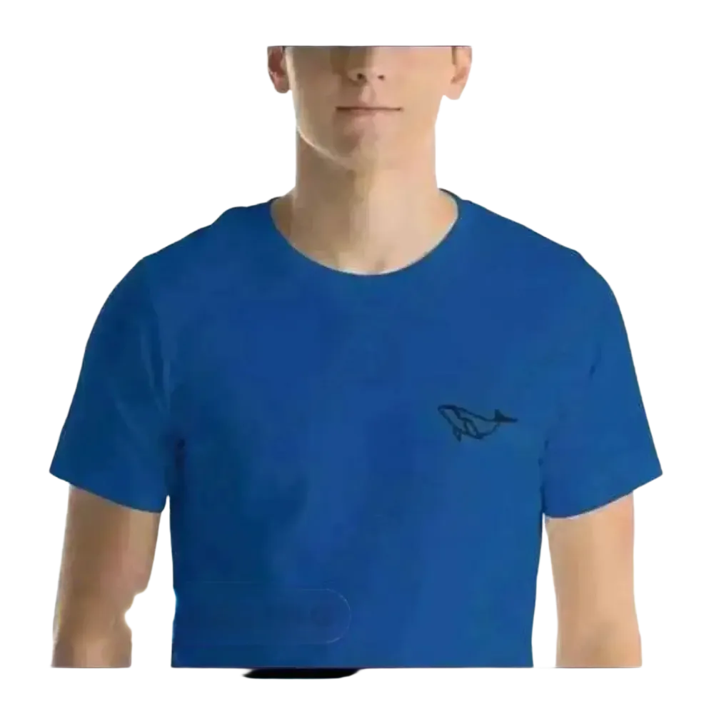 Besticktes Unisex T-Shirt aus 100% Baumwolle in True Royal, Größen XS bis 5XL, für Herren, bequem und vielseitig.