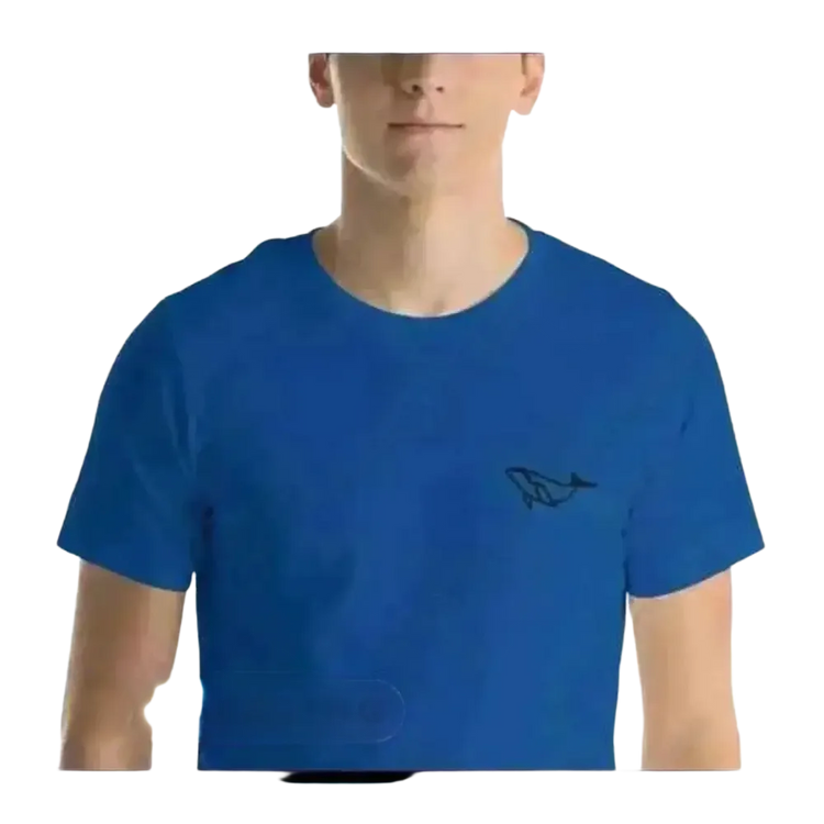 Besticktes Unisex T-Shirt aus 100% Baumwolle in True Royal, Größen XS bis 5XL, für Herren, bequem und vielseitig.