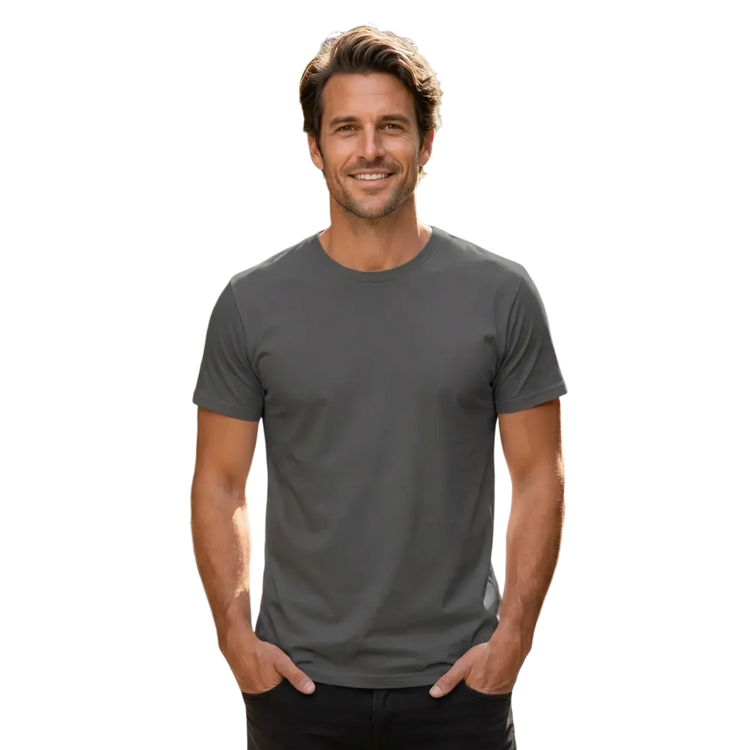 Besticktes Unisex Rundhalsshirt aus 100% Baumwolle in XS-5XL, bequemer Schnitt, mit Stickdesign, für Damen und Herren