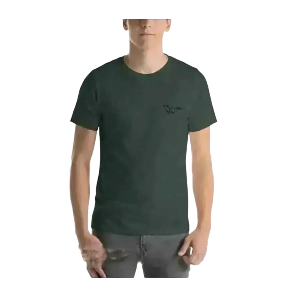 Unisex Rundhalsshirt aus 100 % Baumwolle mit Stickerei, in XS bis 5XL, bequemes T-Shirt für Männer und Frauen.