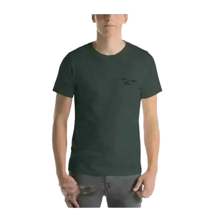 Unisex Rundhalsshirt aus 100 % Baumwolle mit Stickerei, in XS bis 5XL, bequemes T-Shirt für Männer und Frauen.
