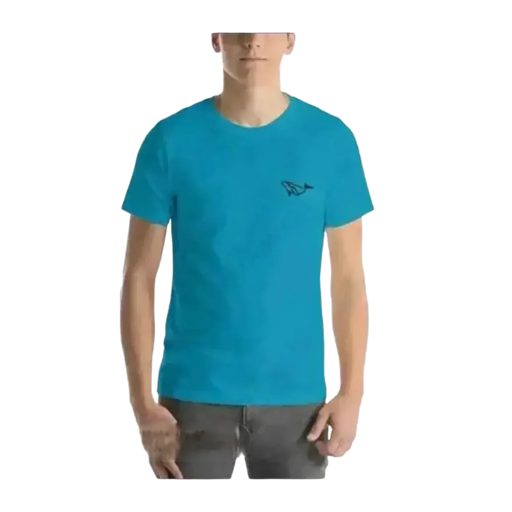 Unisex besticktes Rundhalsshirt aus 100% Baumwolle in XS bis 5XL, bequemes T-Shirt für jeden Anlass, in verschiedenen Farben.