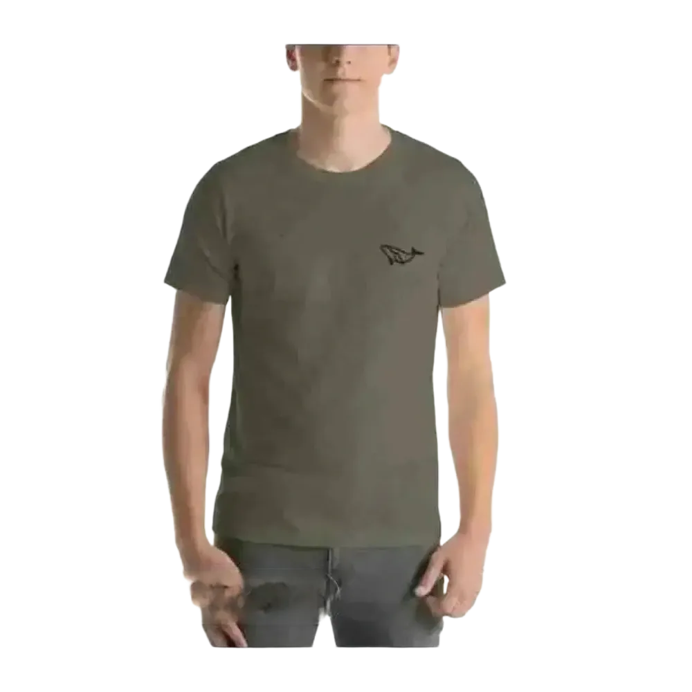 Unisex Rundhalsshirt aus 100% Baumwolle mit Stickerei, in XS bis 5XL, bequemes T-Shirt für Damen und Herren.