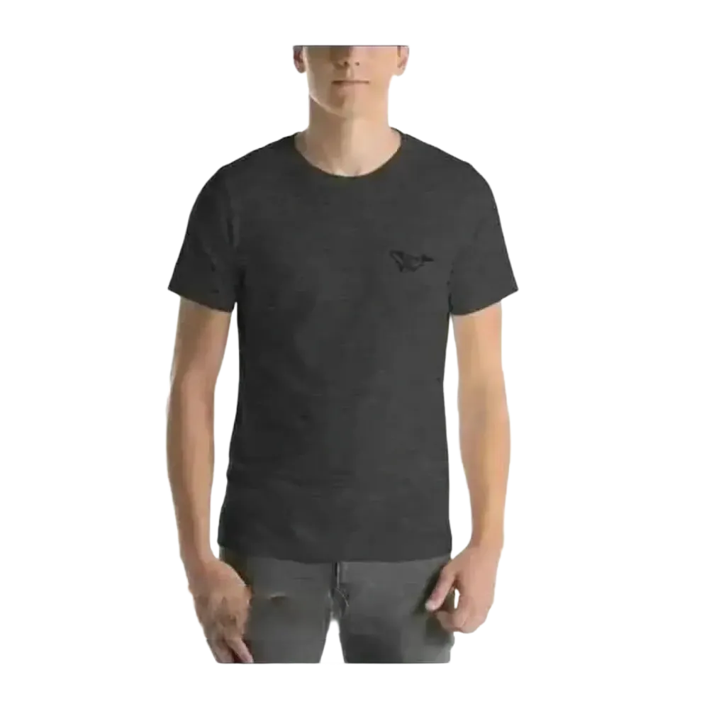 Unisex Rundhalsshirt aus 100% Baumwolle mit Stickerei in verschiedenen Größen XS bis 5XL, bequemes T-Shirt für jeden Anlass