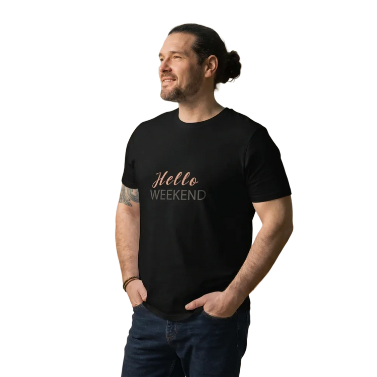Unisex Baumwoll-Rundhalsshirt mit Grafik-Print, in S bis 2XL, bei BUYATHOME24, modisches T-Shirt für Damen und Herren