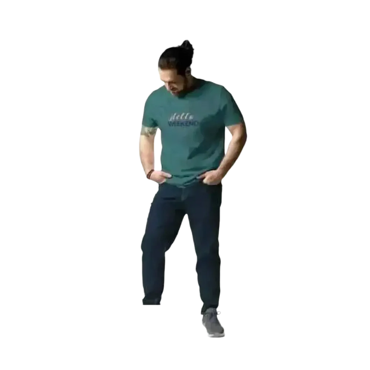 Grafik Unisex T-Shirt aus Baumwolle in S bis 2XL, bequemer Schnitt, mit auffälligem Grafik-Print, für Männer und Frauen
