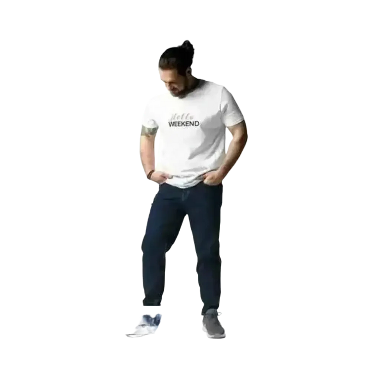 Unisex Baumwoll-Rundhalsshirt mit Grafik-Print, in S bis 2XL, für Männer und Frauen, bequemes T-Shirt von BUYATHOME24