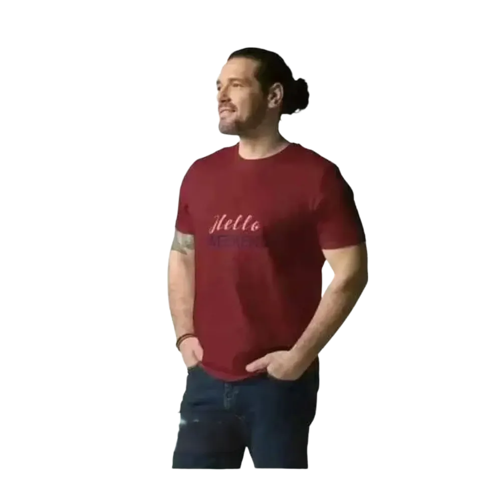 Unisex Rundhalsshirt aus Baumwolle mit Grafik, Kurzarm, in verschiedenen Größen, bequem und stylisch.