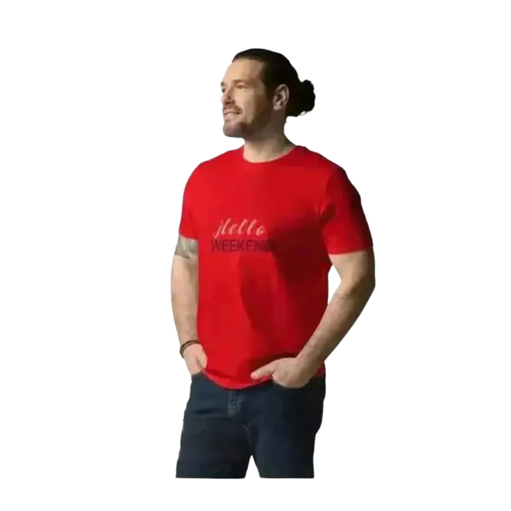Unisex Rundhalsshirt aus Baumwolle mit Grafik, kurzärmlig, in verschiedenen Größen, bequemes T-Shirt von BUYATHOME24