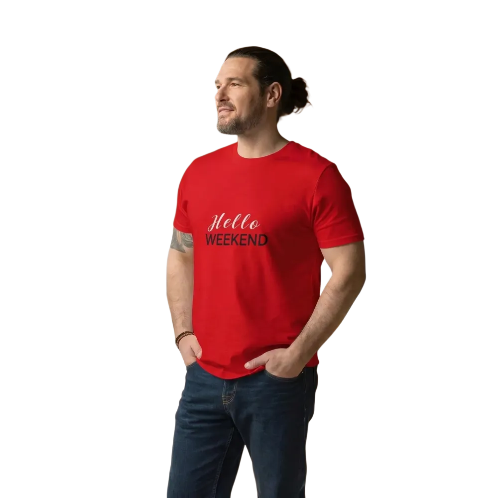 Unisex Rundhalsshirt aus Baumwolle mit Grafikdesign, Kurzarm, erhältlich in den Größen S bis 2XL.