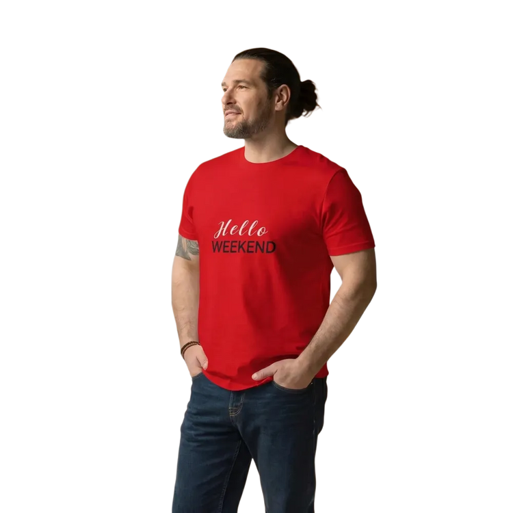 Unisex Rundhalsshirt aus Baumwolle mit Grafikdesign, Kurzarm, erhältlich in den Größen S bis 2XL.