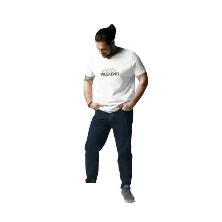 Unisex Baumwoll Rundhalsshirt mit Grafik, Kurzarm, in verschiedenen Größen, modisches T-Shirt von BUYATHOME24.
