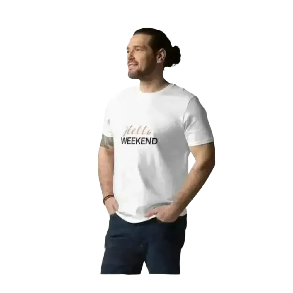 Unisex Baumwoll Rundhalsshirt mit Grafik, Kurzarm, in verschiedenen Größen, bequemes T-Shirt für Damen und Herren.