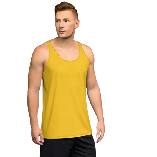 Unisex Sport-Top von BUYATHOME24, dehnbares Achselshirt in XS bis 2XL, geeignet für sportliche Aktivitäten, sichtbar auf dem Modell.