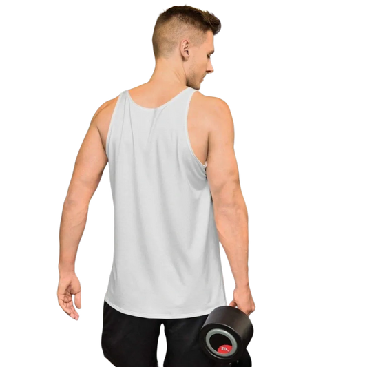 Unisex Sport Tanktop von BUYATHOME24, dehnbares Achselshirt in XS bis 2XL, sichtbar in schwarzer Farbe, bequem und sportlich.