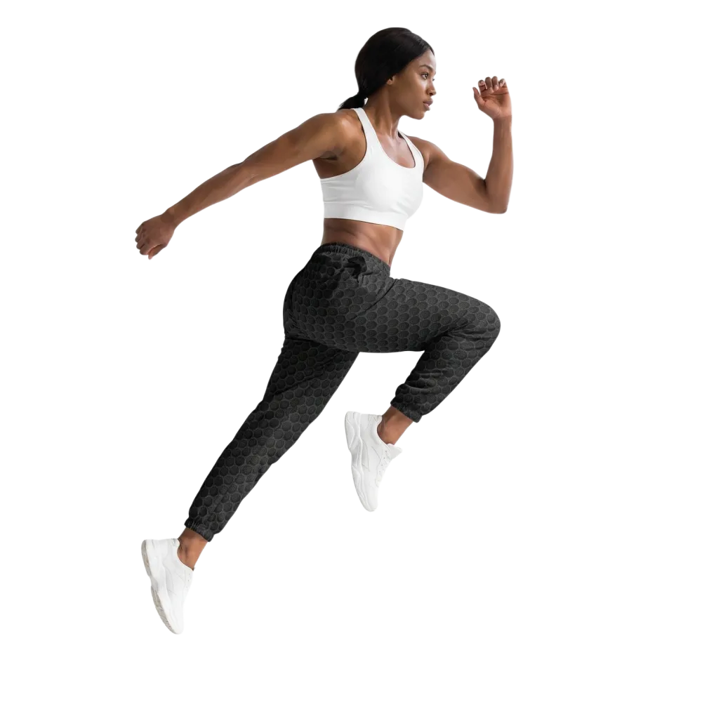 Unisex Trainingshose in Dunkelgrau, wasserabweisend, aus Polyester, für Damen und Herren, XS bis 3XL.