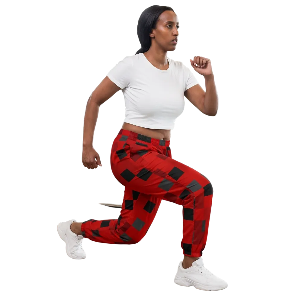 Unisex Trainingshose mit Allover-Print, wasserabweisend und schnelltrocknend, in XS bis 3XL, von BUYATHOME24.