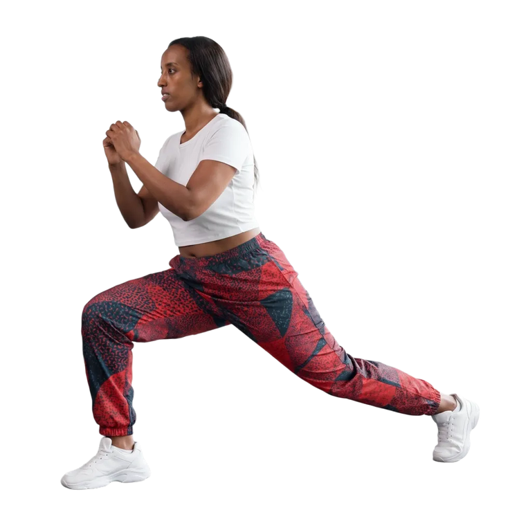 Unisex Trainingshose von BUYATHOME24, wasserabweisende Sporthose in XS bis 3XL, zeigt die sportliche Passform und Materialdetails.