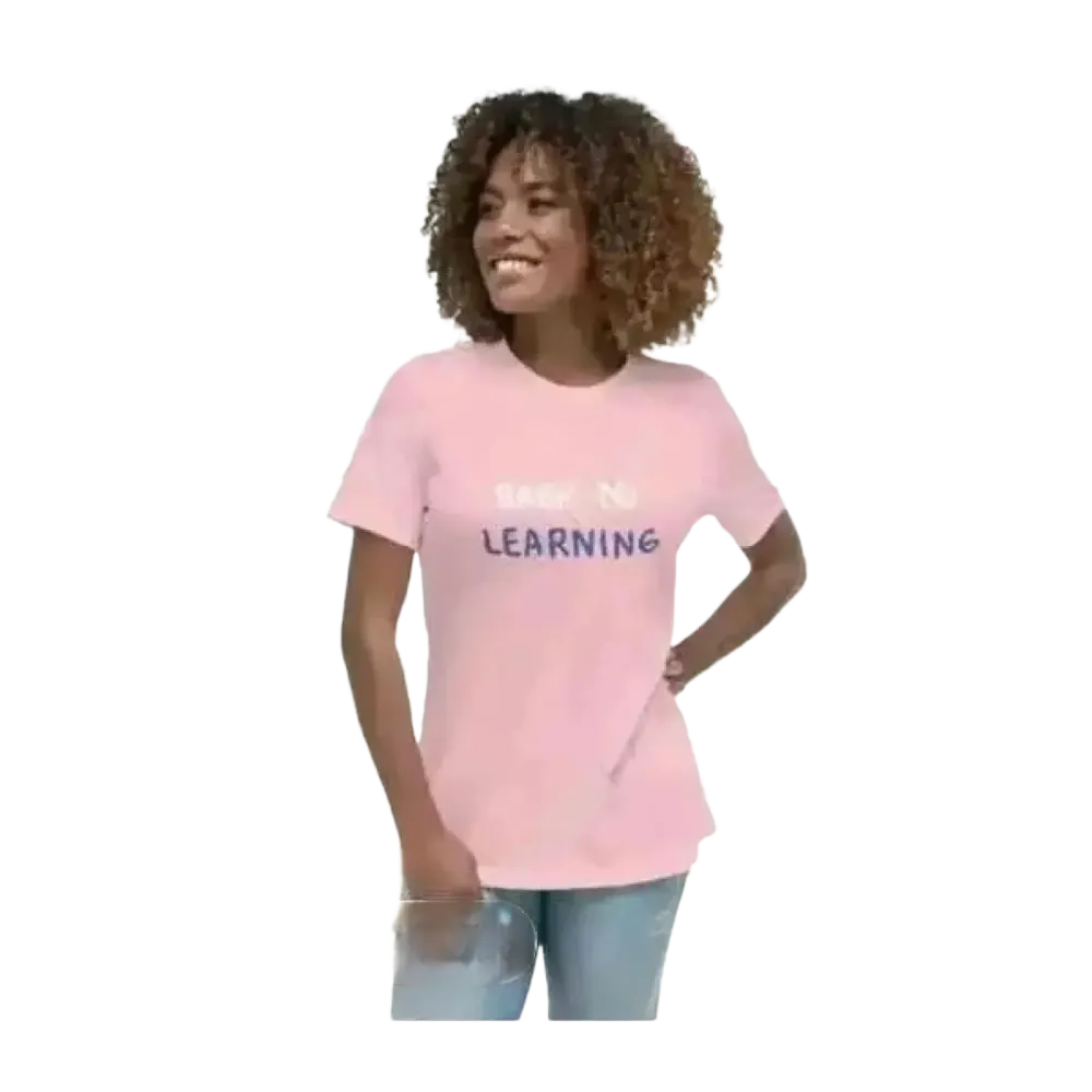 Damen Baumwoll-T-Shirt mit Rundhals und Kurzarm, grafisches Design in Pink, in S-3XL, bequemes Unishirt von BUYATHOME24