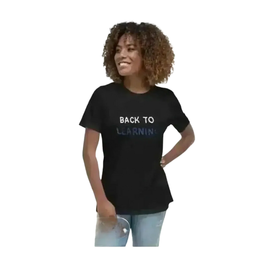 Damen Baumwoll T-Shirt mit Grafik, Rundhals, Kurzarm, schwarz, in S bis 3XL, bequemes Damen T-Shirt von BUYATHOME24.