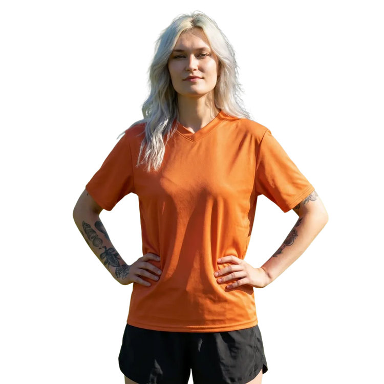 Unisex Fußballshirt mit V-Ausschnitt, UV-Schutz, bedruckbar, in verschiedenen Größen 2XS-6XL, von BUYATHOME24