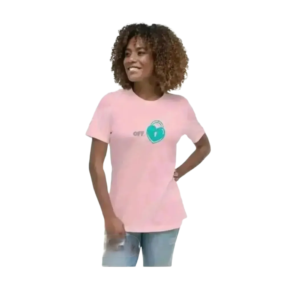 Damen Grafik T-Shirt aus Baumwolle in Pink, Kurzarm, Rundhals, für Damen S-3XL, stilbewusst, mit Verlobungsdesign