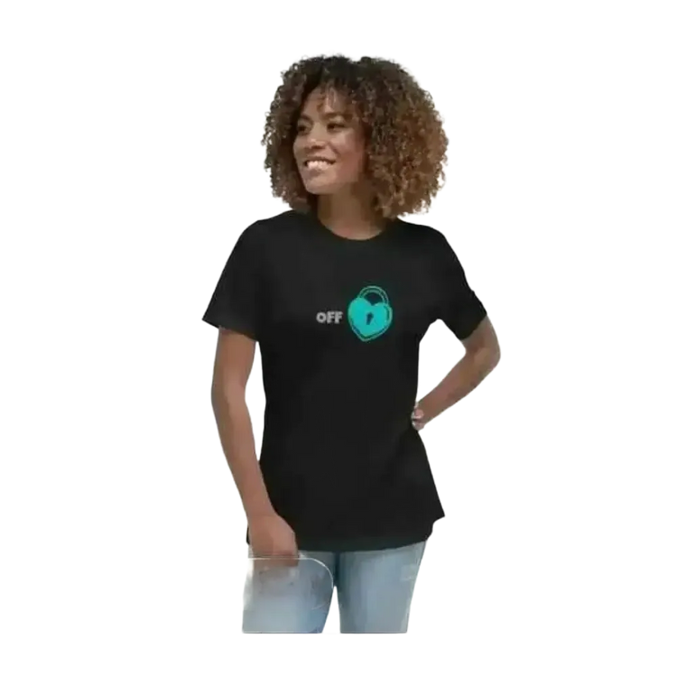 Damen Grafik T-Shirt aus Baumwolle, Kurzarm, Rundhals, in S-3XL, stilbewusste Frauen, modisches Design von BUYATHOME24