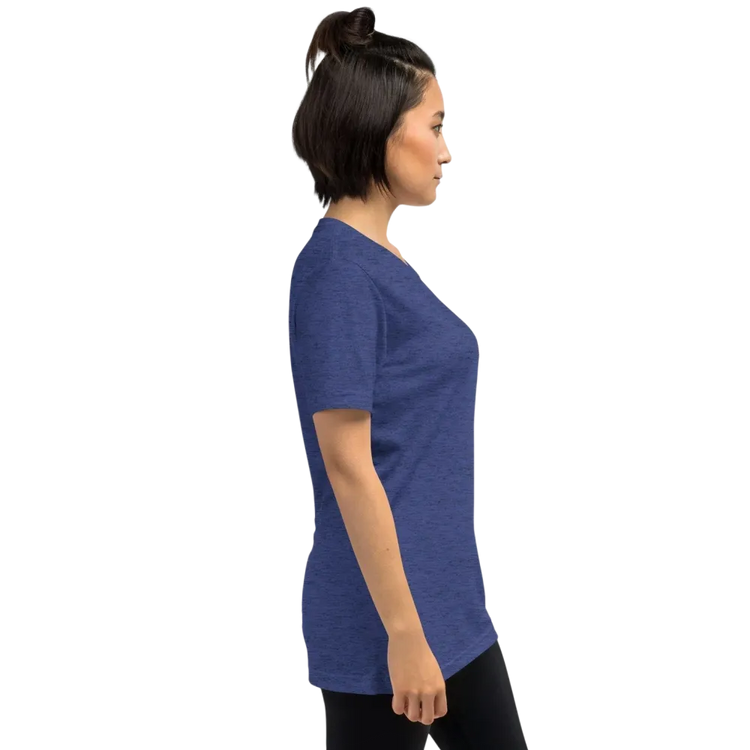 Unisex Vintage Look T-Shirt in Navy von BUYATHOME24, Damen T-Shirt in XS-4XL, bequemes Tri-Blend Material