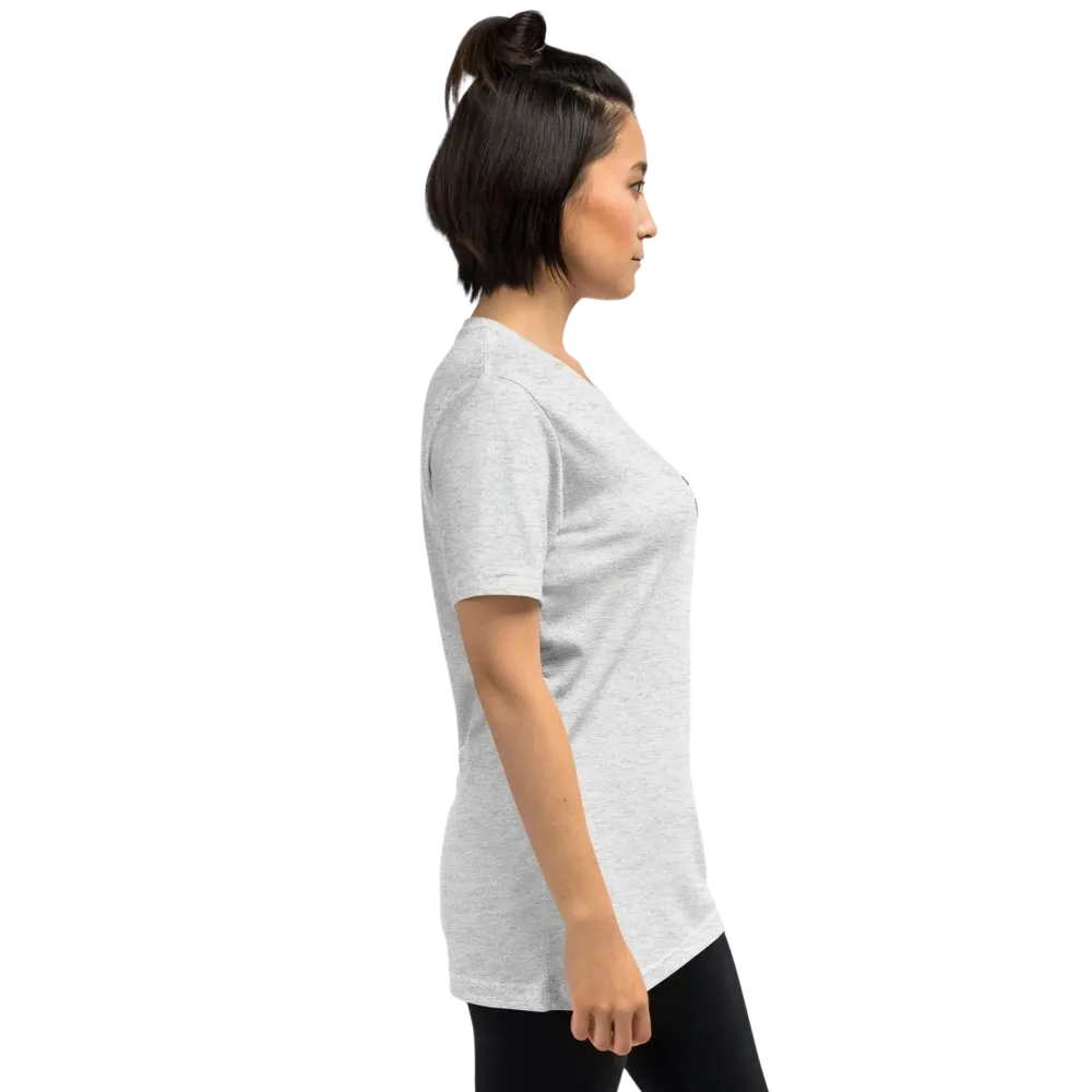 Weißes Damen T-Shirt im Vintage-Look mit Queen-Print, unisex Tri-Blend Stoff, von BUYATHOME24, Größe XS bis 4XL